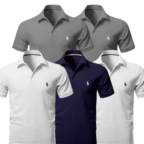 [BUY 3 GET 5] Kit 5 Polo R&L Essential - Pure